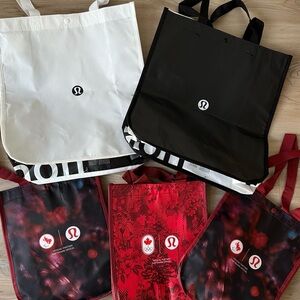 Set of Lululemon gift bags